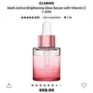 Clarins Multi-Active Glow Serum - Pink